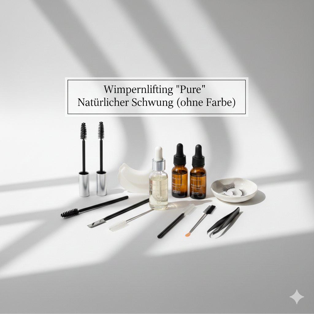 Wimpernlifting "Pure" Natürlicher Schwung (ohne Farbe)